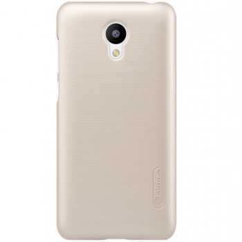 Meizu M2 dėklas auksinis "Nillkin" Frosted Shield + plėvelė